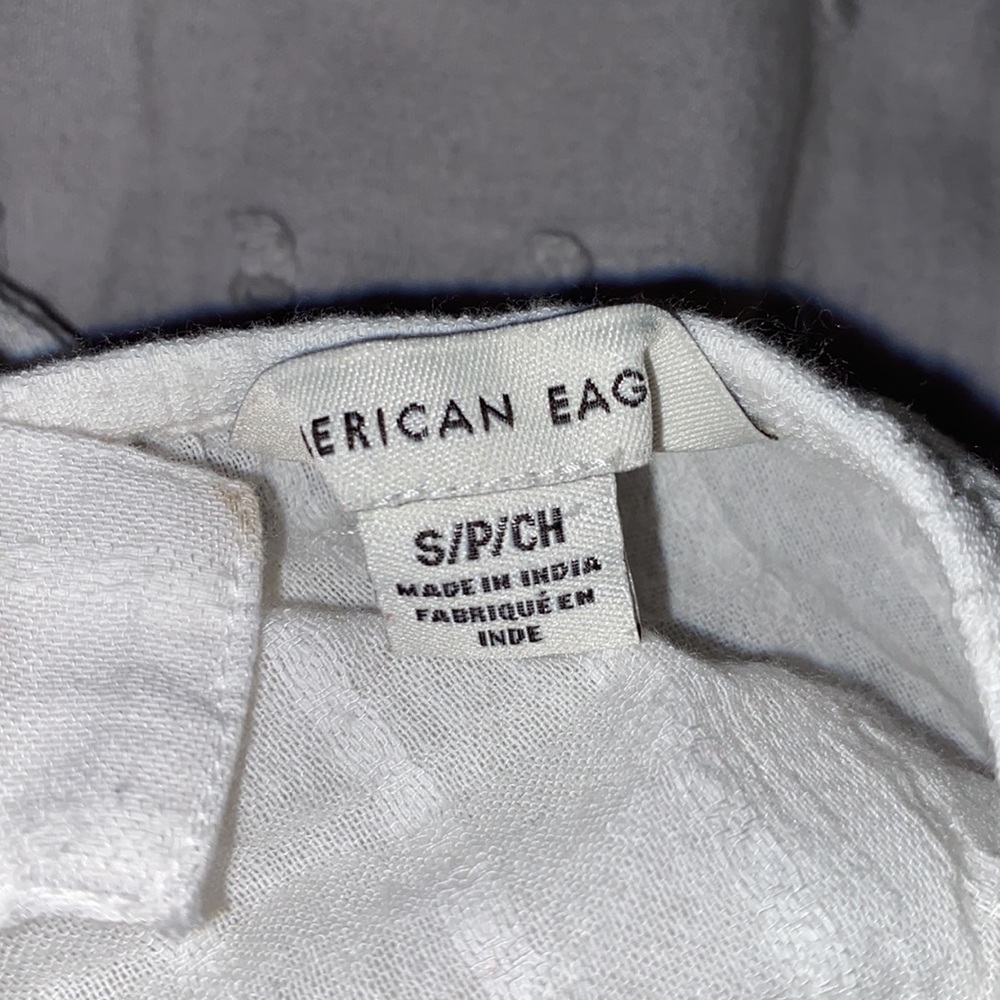 white american eagle tank top, button straps, S - Picture 3 of 4